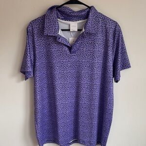 Callaway Purple Patterned Polo Shirt